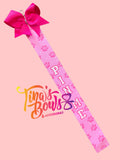 Pin Me - Pink & White Paw Prints (Large)