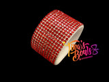 1" Ponytail Cuff - Ruby Red