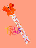 Pin Me Ribbons - Orange Cheer (Small)