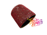 1.5" Ponytail Cuff - Garnet