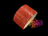 1" Ponytail Cuff - Sunset Orange