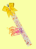 Pin Me Ribbons - Yellow Cheer (Small)