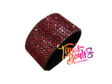 1" Ponytail Cuff - Garnet